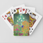 Gustav Klimt Flower Garden Pokerkaarten<br><div class="desc">Spelkaarten met oliefilter van Gustav Klimt (1906). Een prachtige tuin van paarse,  rode,  witte,  blauwe en oranje bloemen. Een groot geschenk voor fans van Art Nouveau en Oostenrijkse kunst.</div>