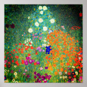 Gustav Klimt Flower Garden Poster (Voorkant)