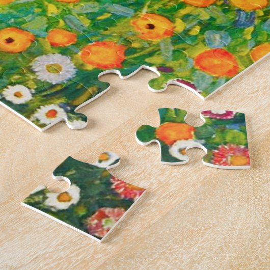Gustav Klimt Flower Garden Puzzle Legpuzzel (Zijkant)