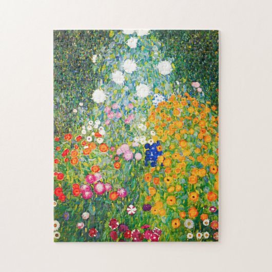 Gustav Klimt Flower Garden Puzzle Legpuzzel (Verticaal)