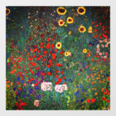 Gustav Klimt Flower Garden Raamsticker (Vel)
