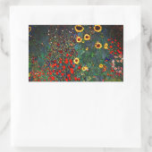Gustav Klimt Flower Garden Rechthoekige Sticker (Tas)