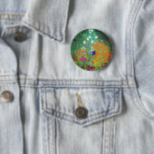 Gustav Klimt Flower Garden Ronde Button 5,7 Cm (In situ)