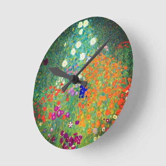 Gustav Klimt Flower Garden Ronde Klok (Hoek)