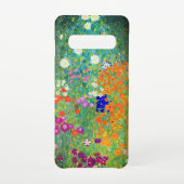 Gustav Klimt Flower Garden Samsung Galaxy Hoesje (Achterkant)