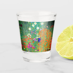 Gustav Klimt Flower Garden Shot Glas