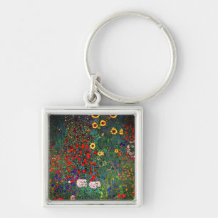 Gustav Klimt Flower Garden Sleutelhanger