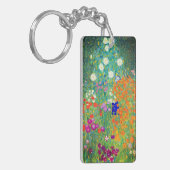 Gustav Klimt Flower Garden Sleutelhanger (Voorkant Links)