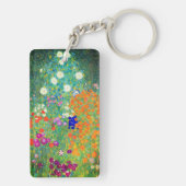 Gustav Klimt Flower Garden Sleutelhanger (achterkant)
