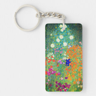 Gustav Klimt Flower Garden Sleutelhanger