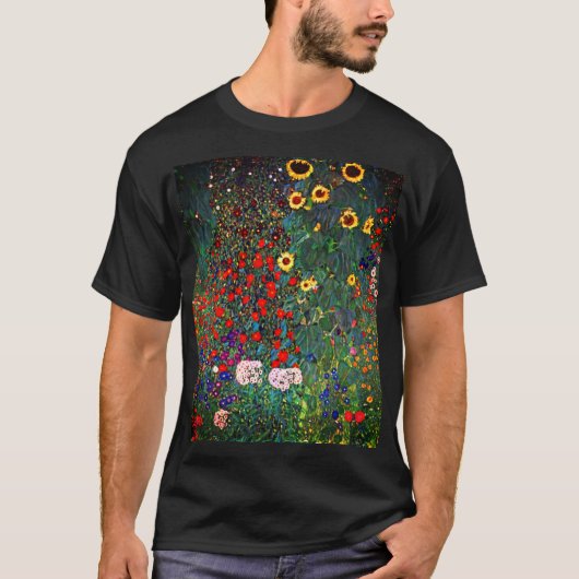Gustav Klimt Flower Garden T-shirt (Voorkant)