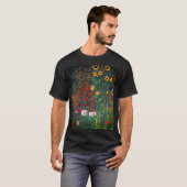 Gustav Klimt Flower Garden T-shirt (Voorkant volledig)
