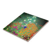Gustav Klimt Flower Garden Tegeltje (Zijkant)
