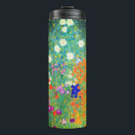Gustav Klimt Flower Garden Thermosbeker<br><div class="desc">Thermal Tumbler met de oliefilter van Gustav Klimt (1906). Een prachtige tuin van paarse,  rode,  witte,  blauwe en oranje bloemen. Een groot geschenk voor fans van Art Nouveau en Oostenrijkse kunst.</div>