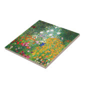 Gustav Klimt Flower Garden Tile Tegeltje (Zijkant)