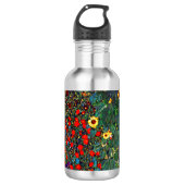 Gustav Klimt Flower Garden Waterfles (Voorkant)