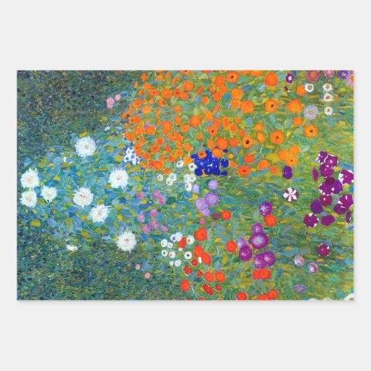 Gustav Klimt Flower Garden Wrapping Paper (Voorkant 2)