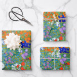 Gustav Klimt Flower Garden Wrapping Paper<br><div class="desc">Een tuin voor huisbloemen,  zoals geschilderd door Gustav Klimt.</div>