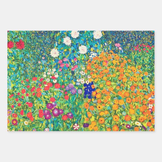 Gustav Klimt, Flowers en Blossom Inpakpapier Vel (Voorkant 3)