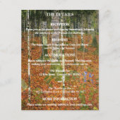 Gustav Klimt Forest Natuur Wedding Details Informatiekaartje (Voorkant)