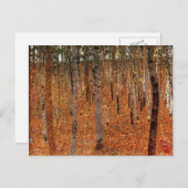 Gustav Klimt Forest of Beech Trees Fne Art Briefkaart (Voorkant / Achterkant)
