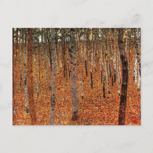 Gustav Klimt Forest of Beech Trees Fne Art Briefkaart (Voorkant)