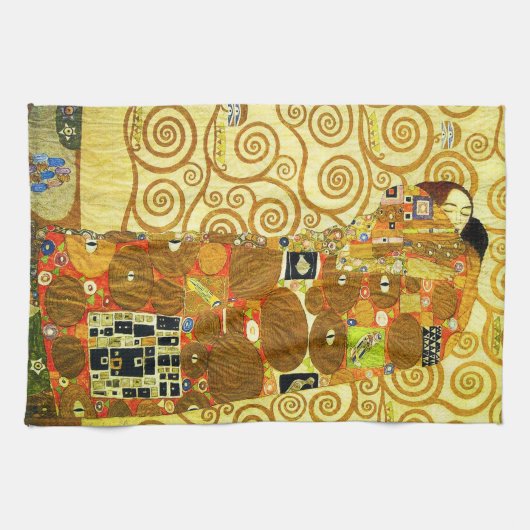 Gustav Klimt Fulfillment Kitchen Towel Theedoek (Horizontaal)