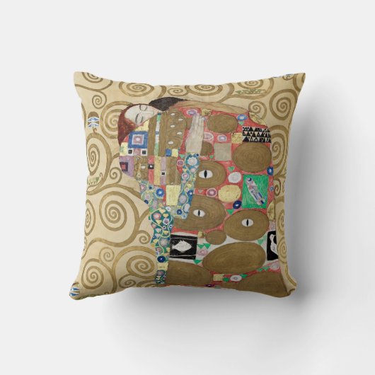 Gustav Klimt Fulfillment Kussen (Achterkant)