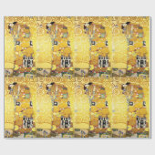 Gustav Klimt Fulfillment Lovers Fine Art Cadeaupapier (Vlak)