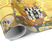 Gustav Klimt Fulfillment Lovers Fine Art Cadeaupapier (Rol Hoek)