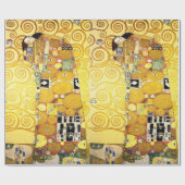 Gustav Klimt Fulfillment Lovers Fine Art Cadeaupapier (Vlak)