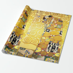 Gustav Klimt Fulfillment Lovers Fine Art Cadeaupapier
