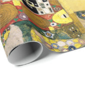 Gustav Klimt Fulfillment Lovers Fine Art Cadeaupapier (Rol Hoek)