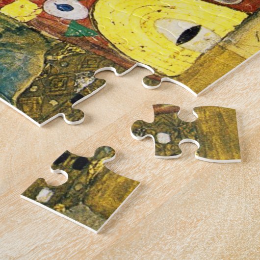 Gustav Klimt Fulfillment Lovers Fine Art Legpuzzel (Zijkant)
