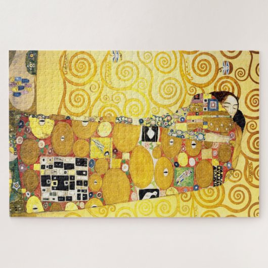 Gustav Klimt Fulfillment Lovers Fine Art Legpuzzel (Horizontaal)