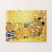 Gustav Klimt Fulfillment Lovers Fine Art Legpuzzel (Horizontaal)