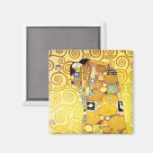Gustav Klimt Fulfillment Lovers Fine Art Magneet (Voorkant / Achterkant)