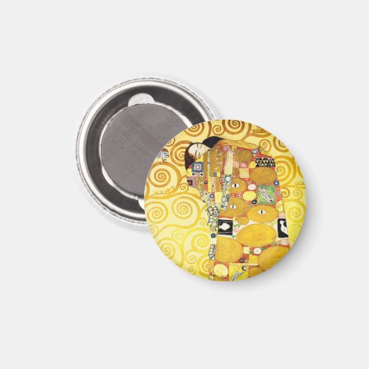 Gustav Klimt Fulfillment Lovers Fine Art Magneet (Voorkant / Achterkant)