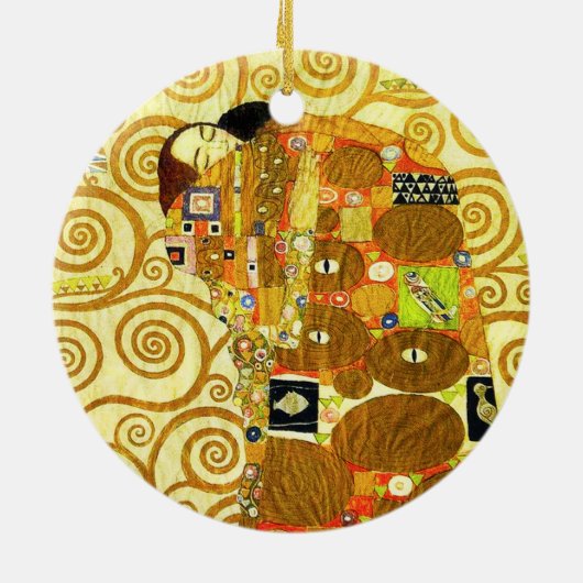 Gustav Klimt Fulfillment Ornament (Achterkant)