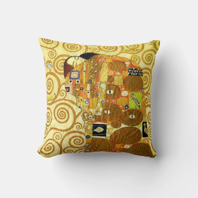 Gustav Klimt Fulfillment Pillow Kussen (Voorkant)
