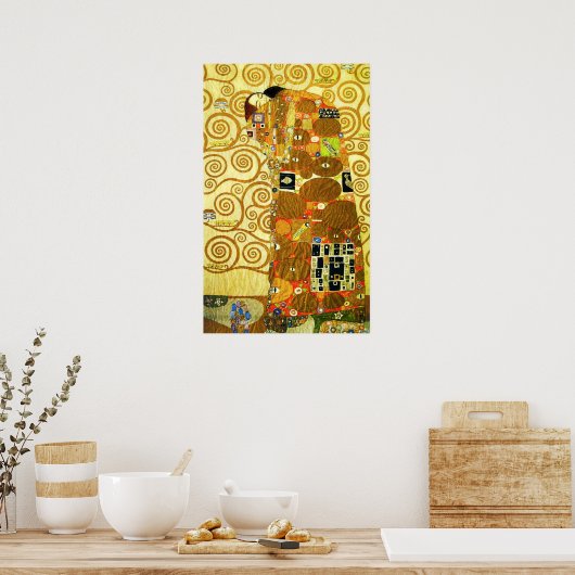 Gustav Klimt Fulfillment Poster (Keuken)
