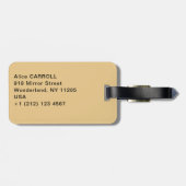 Gustav Klimt - Fulfillment, Stoclet Frieze Bagagelabel (Achterkant horizontaal)