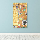 Gustav Klimt - Fulfillment, Stoclet Frieze Canvas Afdruk (Insitu (Houten vloer))