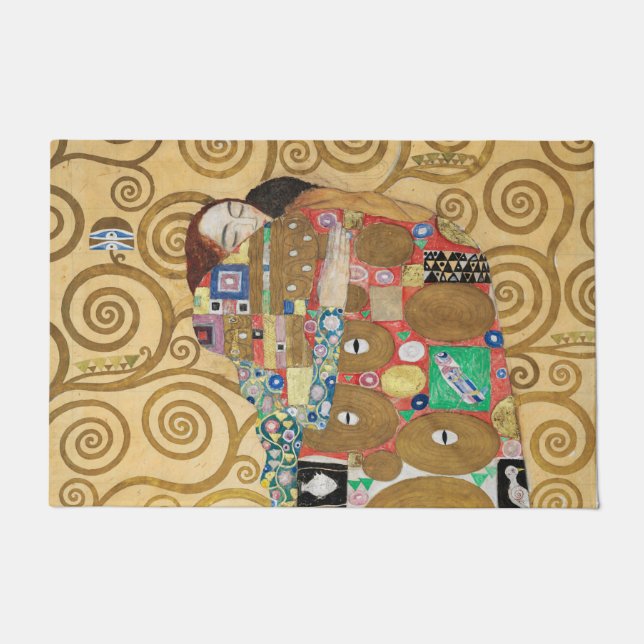 Gustav Klimt - Fulfillment, Stoclet Frieze Deurmat (Voorkant)