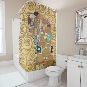 Gustav Klimt - Fulfillment, Stoclet Frieze Douchegordijn