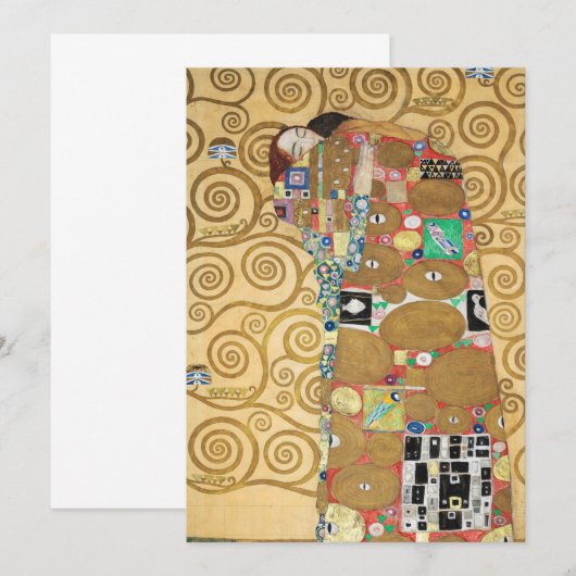 Gustav Klimt - Fulfillment, Stoclet Frieze Kaart (Voorkant / Achterkant)