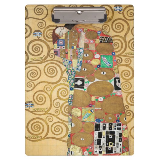 Gustav Klimt - Fulfillment, Stoclet Frieze Klembord (Voorkant)