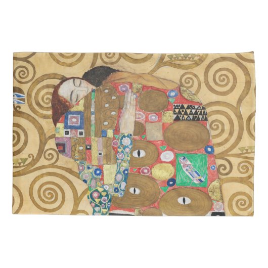 Gustav Klimt - Fulfillment, Stoclet Frieze Kussensloop (Achterkant)