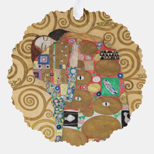 Gustav Klimt - Fulfillment, Stoclet Frieze Ornament Kaart (Achterkant)