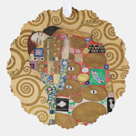Gustav Klimt - Fulfillment, Stoclet Frieze Ornament Kaart (Voorkant)